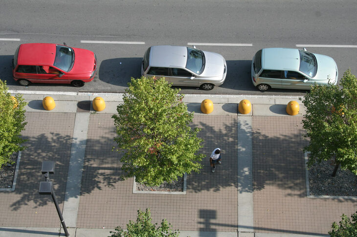 この3台並びの「ランチアY」は、生産終了から3年後の2006年にトリノのショッピングセンターで撮影したもの。