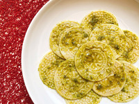 調理例。コルツェッティの表面の凹凸は、ソースの絡みにもよい効果をもたらす。
