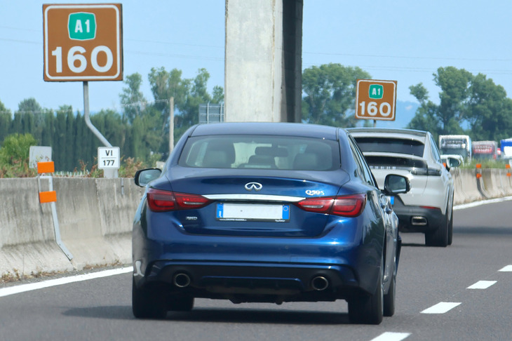 「インフィニティQ50」。同ブランドは2020年に西欧市場から撤退した。