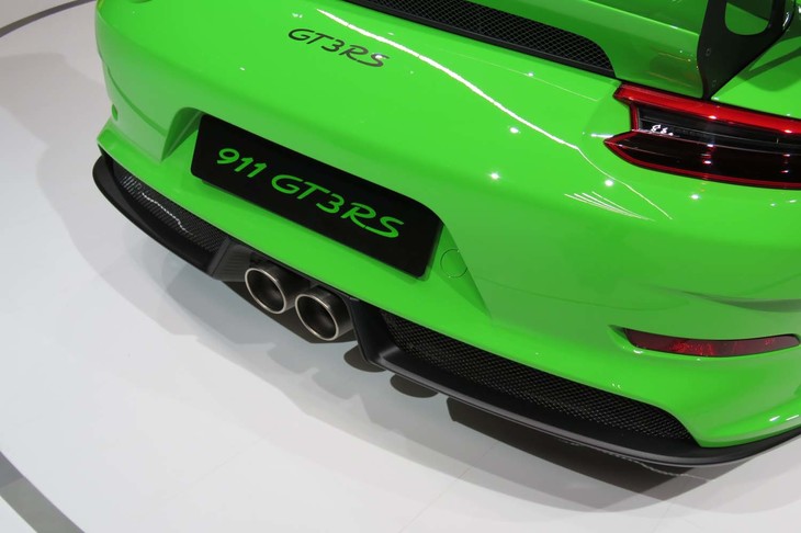 ポルシェ911 GT3 RSヴァイザッハパッケージ装着車（エキゾーストパイプ）