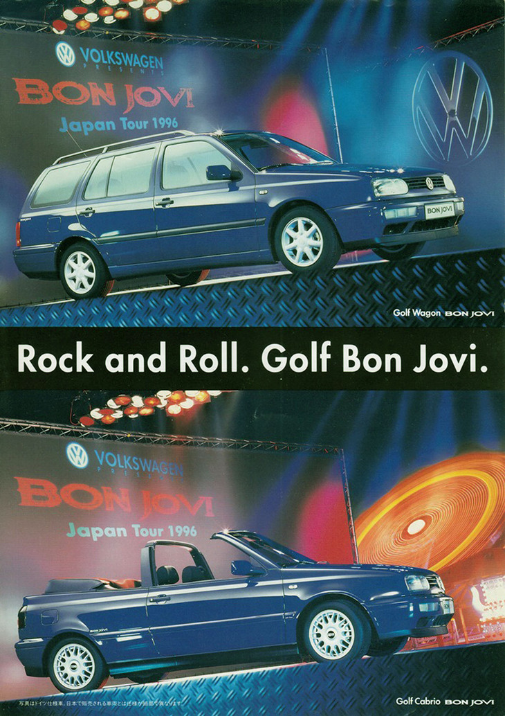 「フォルクスワーゲン・ゴルフIII」をベースにした「ゴルフ ボン・ジョヴィ」。ヨーロッパにはハッチバックもあったが、日本では「ワゴン」と「カブリオ」に設定された。