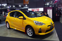 ラリー競技用の装備を架装した「アクア“MSB for rent”コンセプト」。AT限定免許のドライバーでも本格的なラリー走行を楽しむことができる。