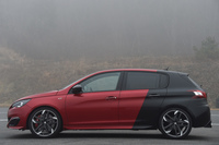 270ps仕様のサイドビュー。専用サスペンションの採用により、標準車より全高が15mm低められている。