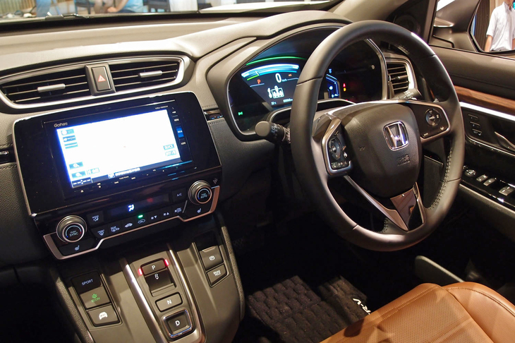 ホンダCR-V（ハイブリッド車のコックピット周辺部）