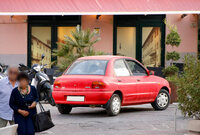 「オートザム・レビュー」をベースにした欧州仕様車「マツダ121」。2019年撮影。