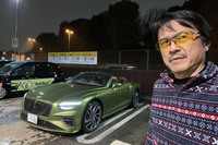 首都高で愛車「328GTS」の車両火災寸前を経験したその2日後、「ベントレー・コンチネンタルGTCスピード」に乗り、再び首都高に出撃。あいにくこの日は雨で、せっかくのオープントップを開けて走ることができなかった。残念。