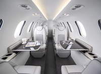 「ホンダジェット2600コンセプト」の機内の様子。