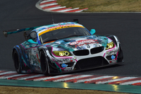 GT300クラスでは、BMW勢の活躍が目立った。優勝したのは、写真のNo.4 グッドスマイル 初音ミク Z4（谷口信輝／片岡龍也組）。
    