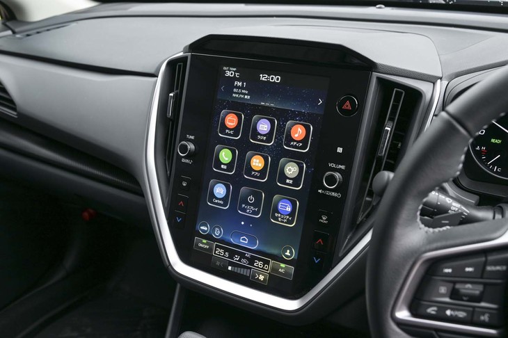 スバル・クロストレック（11.6 インチセンターインフォメーションディスプレイ）