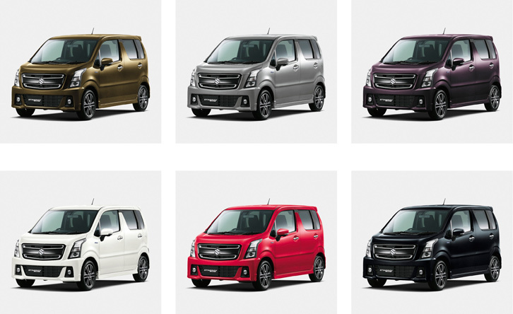 「ワゴンRスティングレー」のボディーカラー。