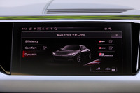 ドライブモードは「エフィシェンシー」「コンフォート」「ダイナミック」と、カスタマイズモードの「RS1」「RS2」、そして「RSパフォーマンス」の6種類から選択が可能。RSパフォーマンスはサーキットやワインディングロードを想定したセットアップで、サスペンションやエアロダイナミクスに加え、アンチスリップやトルクベクタリング、バッテリー冷却の制御も切り替わる。