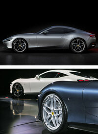 渕野氏＆清水氏に「お金があったら買いたい」とまで言わしめた「ローマ」だが、フロントフェンダーはやや膨らみが強く、タイヤが小さく、ボディーを重たく見せてしまっていた。