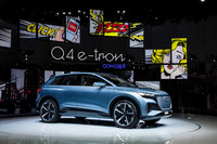 2019年のジュネーブショーに出展された「Q4 e-tronコンセプト」。市販モデルの上市は2021年を予定している。