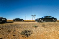 後日（2018年7月13日）公開された「タイカン」のプロトタイプの写真。