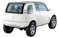 【スペック】
	全長×全幅×全高＝3500×1650×1680mm／ホイールベース＝2350mm／エンジン＝0.66リッターDOHCハイブリッド／トランスミッション＝5段セミオートマチック／フルタイム4WD
	 