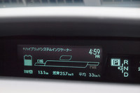 編集部への帰り道、「プリウス」のオンボードコンピュータは25.7km/リッターを表示した。