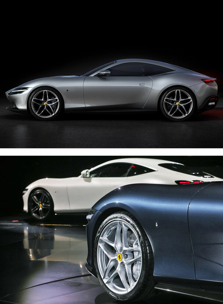 渕野氏＆清水氏に「お金があったら買いたい」とまで言わしめた「ローマ」だが、フロントフェンダーはやや膨らみが強く、タイヤが小さく、ボディーを重たく見せてしまっていた。