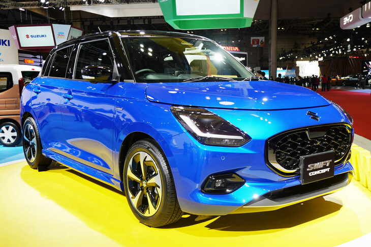 「ジャパンモビリティショー2023」に展示されていた「スズキ・スイフト コンセプト」。