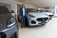 「グレカーレGT特別仕様車」の特徴について説明を行ったマセラティ ジャパンのジェネラルマネージャー玉木一史氏。