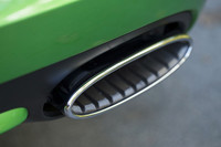 エキゾーストテールパイプは「GTスピード」専用のスパイラル加工が施されている。
