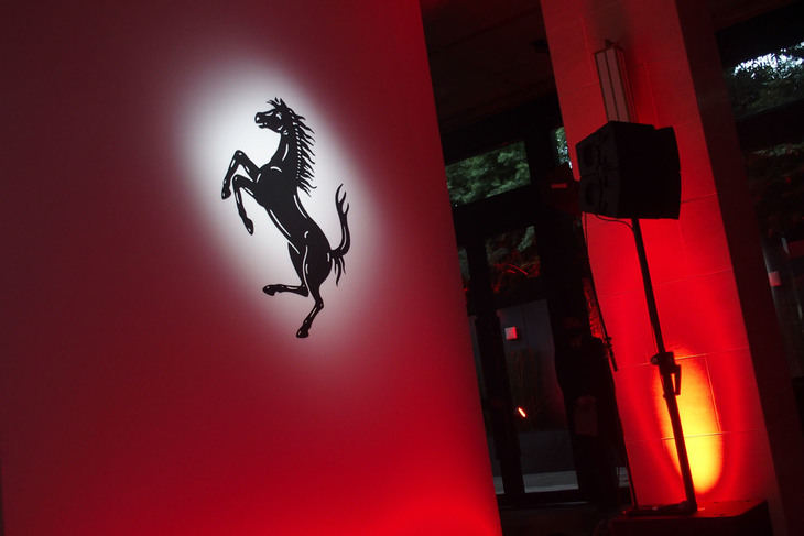 東京・渋谷において開催された「フェラーリ296GTB」発表イベントの様子。