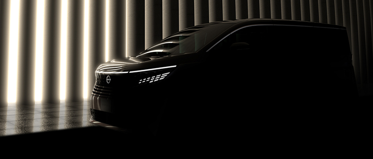 4代目となる次期型「日産エルグランド」。これはフロントセクション。