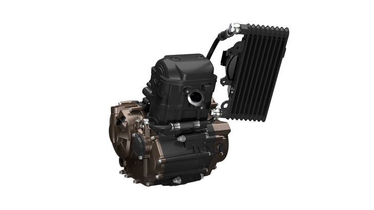 249cc 油冷4ストローク単気筒SOHCエンジン