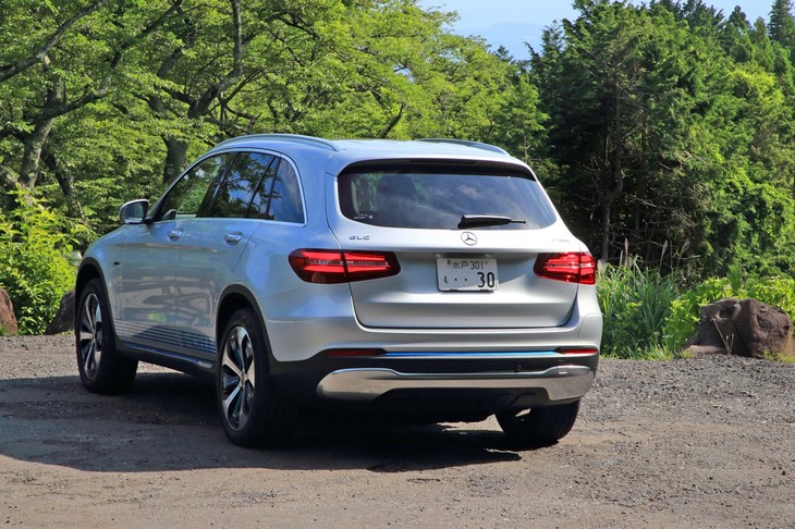 ブルーのアクセントはリアバンパーにもあしらわれている。