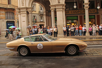 カロッツェリア・ギアのチーフデザイナーを務めていたころのジウジアーロがデザインした2代目「マセラティ・ギブリ」。