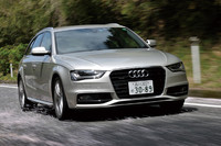 「A4アバント 2.0 TFSI クワトロ」の駆動方式は4WD。コーナリング中のアンダーステアを抑えるトルクベクタリング機構も備わる。