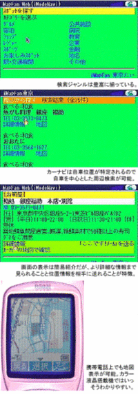 「iモードカーナビ」、いよいよサービス開始の画像