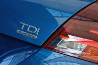 「TDI」のエンブレム以外、ガソリンモデルと外観上の違いはない。
