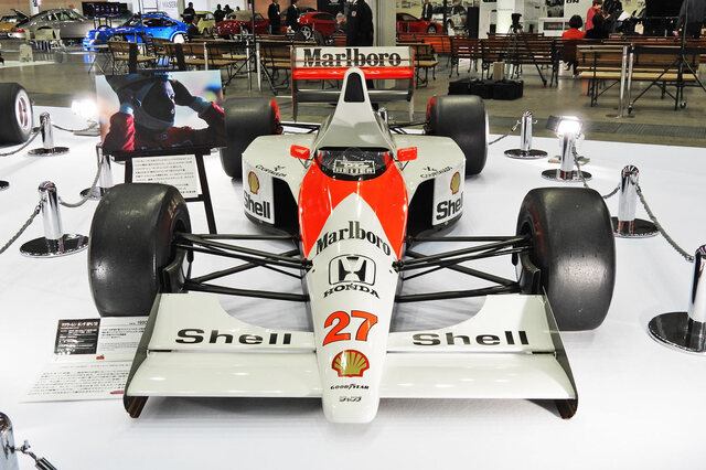 オートモビル カウンシル2024」の会場から（主催者展示 セナ没後30年