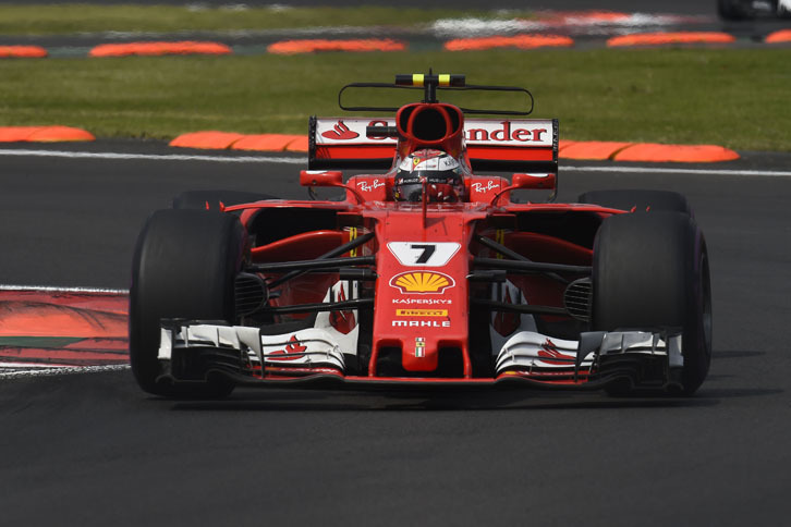 予選5番手、スタートで6番手に落ちたライコネン（写真）は2戦連続の3位表彰台。「スタートは悪くなかったけど、後続のマシンにスリップストリームを使われてしまった。よく挽回したね」と、淡々としたコメント。（Photo=Ferrari）