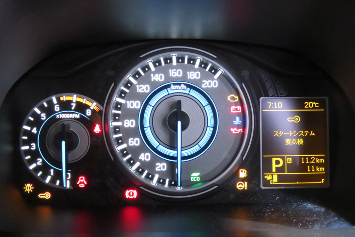 スズキ・クロスビー（メーター）