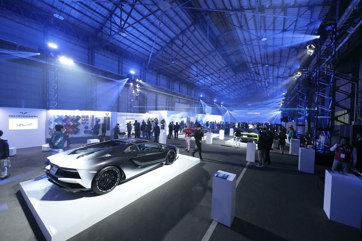 「Lamborghini Day Japan 2018」のメイン会場となった横浜スーパーファクトリー。日本最大級の撮影スタジオで、日ごろはさまざまな種類の大規模撮影が行われている。