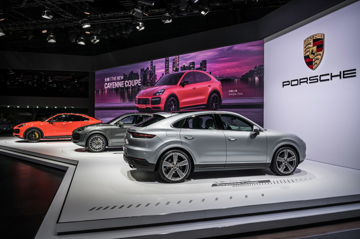 2019年4月開催の上海モーターショーにおいてアジア初公開となった「カイエン クーペ」。