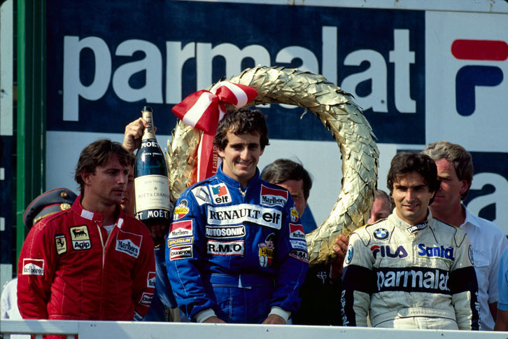 アラン・プロスト（写真真ん中）