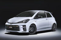トヨタの新たなサブブランド「GR」もスタート。写真は1.8リッター・スーパーチャージドエンジンを積んだ「ヴィッツGRMN」。