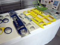 フォルクスワーゲン純正アクセサリーのアウトレットコーナー。私はここで特製フロアマットを入手！　終了間際だったので格安でした。