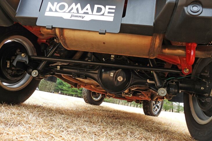 ドライブトレインを後ろから見たところ。