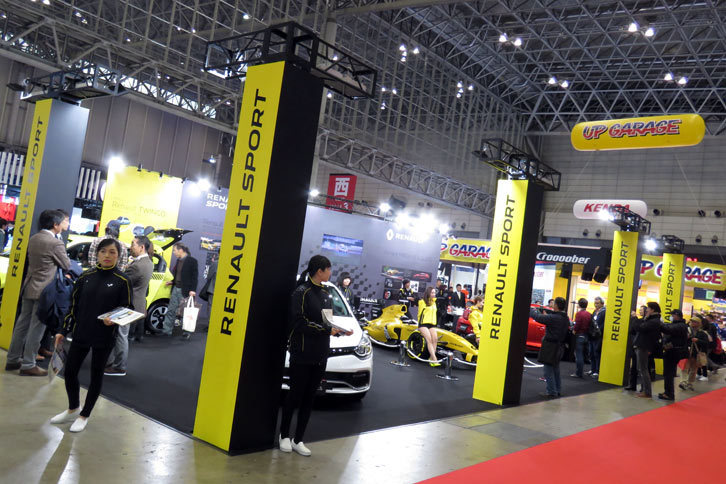 東京オートサロン2017におけるルノーブースの様子。