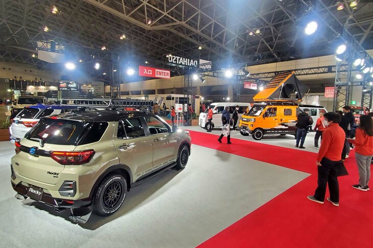 ダイハツブースの様子。