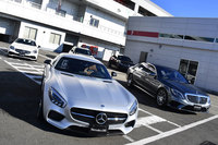 パドックエリアではAMGの現行ラインナップが参加者をお出迎え。