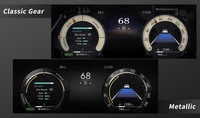 今回新たに、「クラシックギア」「メタリック」という2種類のメーターデザインが選べるようになった。