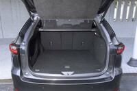 荷室の容量は570～1726リッター。トノカバーの一部がメッシュになっており、テールゲートオープン時でも後方視界を遮らないようになっている。