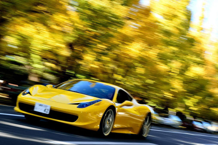 筆者のかつての愛車、「フェラーリ458イタリア」。（写真＝池之平昌信）