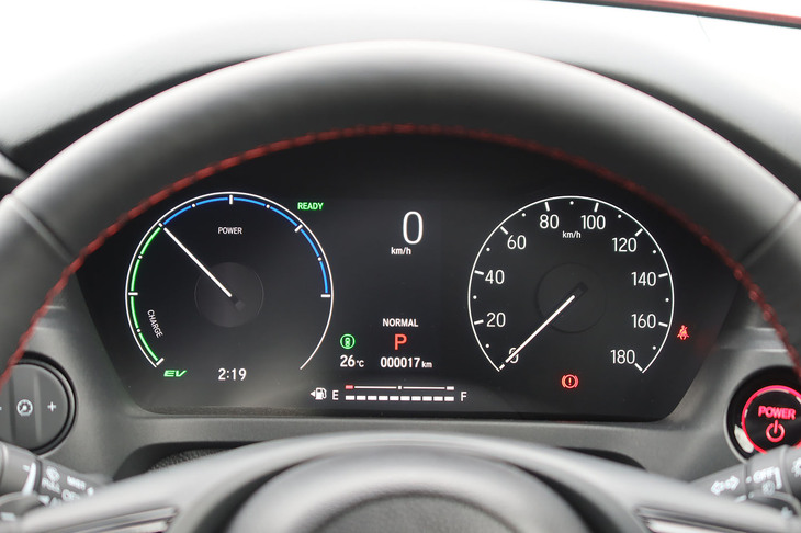 ホンダ・ヴェゼルe：HEV RS（メーターパネル）