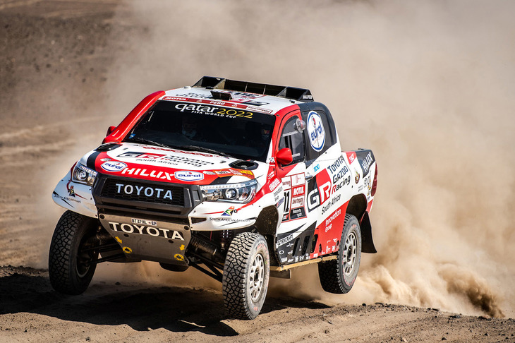 TOYOTA GAZOO Racing South Africaチームから参戦し総合優勝をもたらした「トヨタ・ハイラックス」。