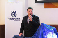 ハスクバーナ・モーターサイクルズ・ジャパン代表のブラッドリー・ヘイギ氏。